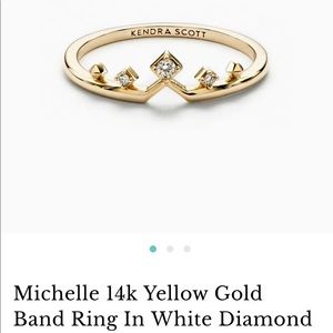 Kendra Scott Michelle 14k Gold Ring Size 8